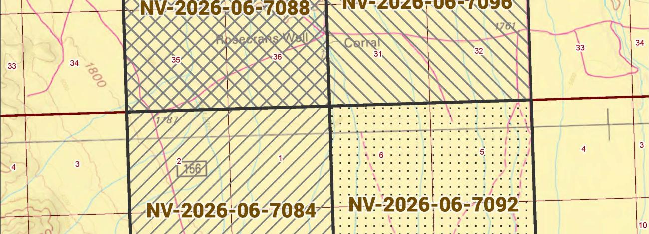 Map showing location of proposed parcels for oil and gas lease sale.