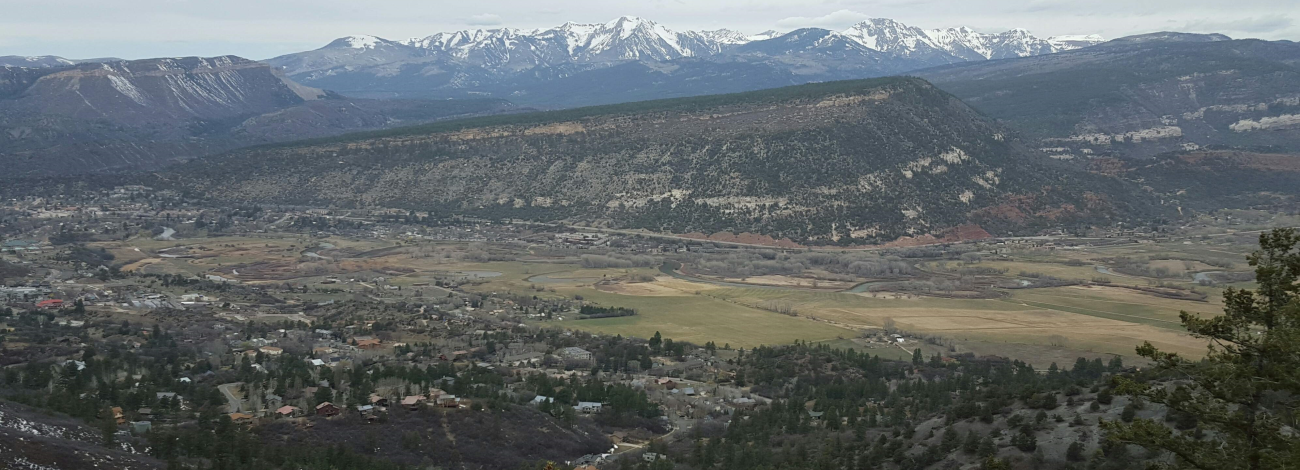 Viewpoint of Animas City Mountain.