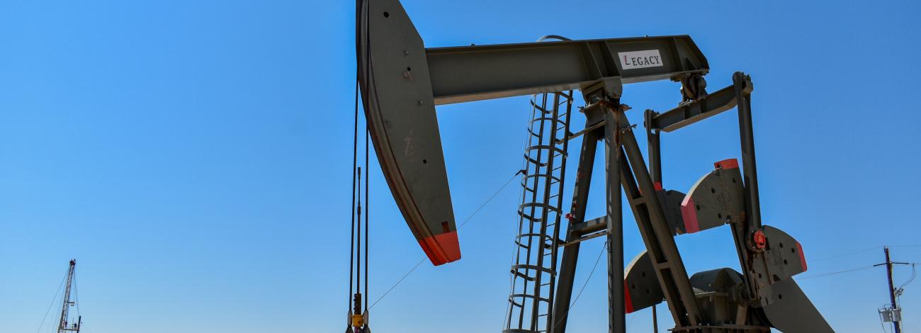 A pump jack in southern New Mexico. Wendy Brown, BLM.