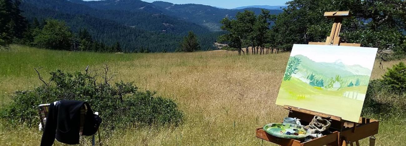 Jeanine Moy Landscape Painting Pilot Rock