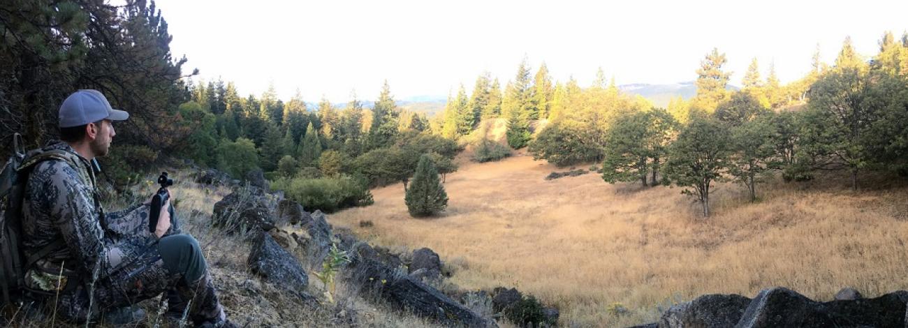 BLM employee and veteran Justin Kelly rifle hunting for deer on BLM lands in southern Oregon. Photo by April Kelly