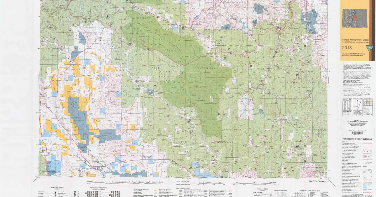 CO Surface Management Status Bailey Map | Bureau of Land Management
