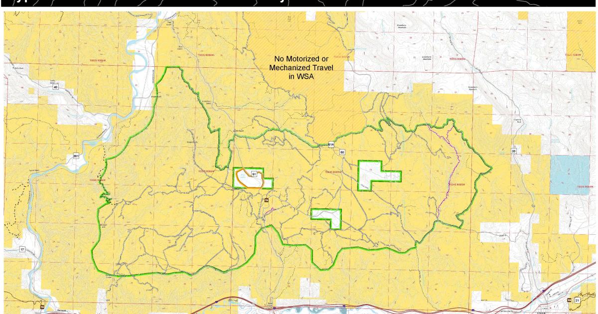 Gypsum Hills Extensive Recreation Management Area Map Bureau of Land
