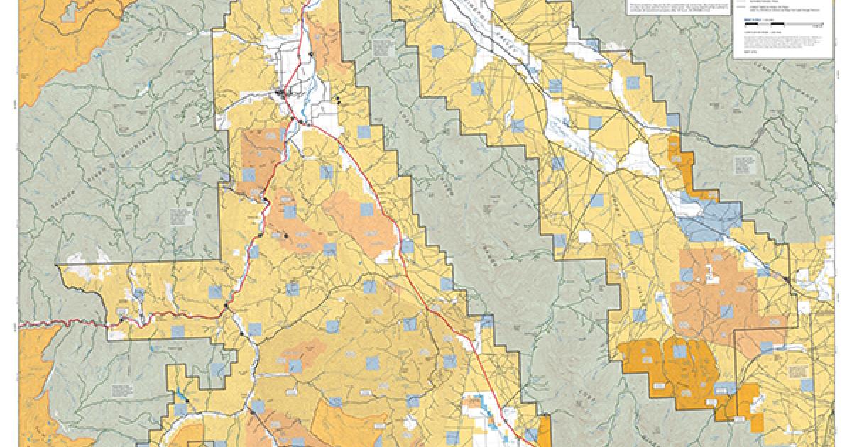 Challis Georeferenced Travel Map Bureau of Land Management