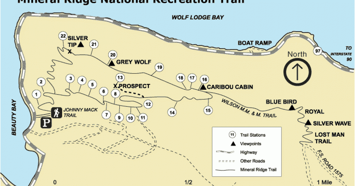 Mineral Ridge Trail - map | Bureau of Land Management