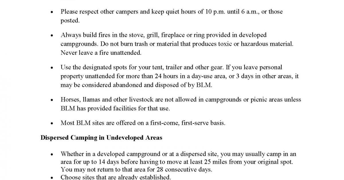 camping-guidelines-bureau-of-land-management