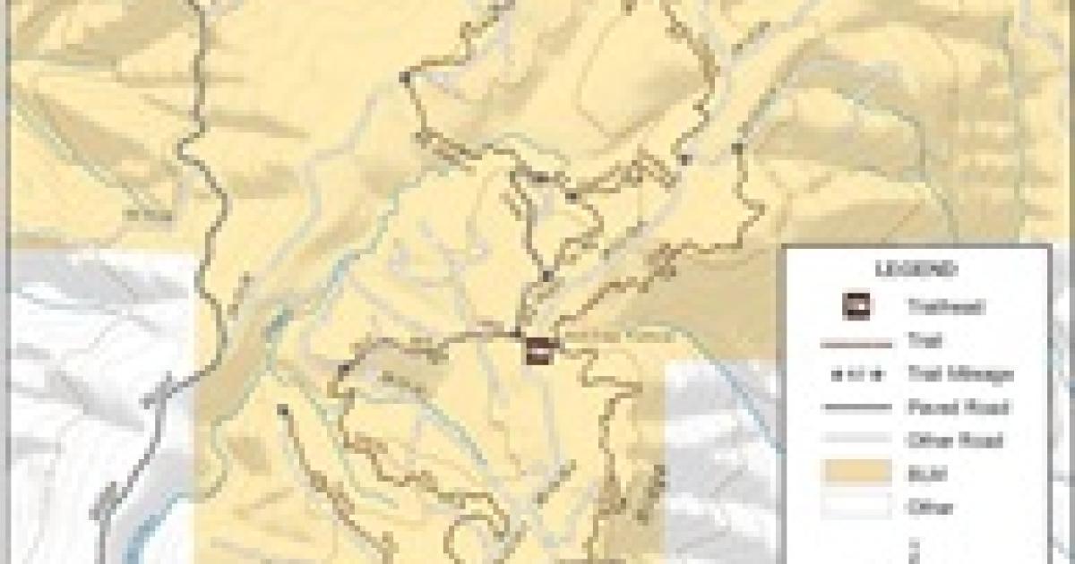 Oregon - Blue Ridge Trail System Map (Georeferenced) | Bureau of Land ...