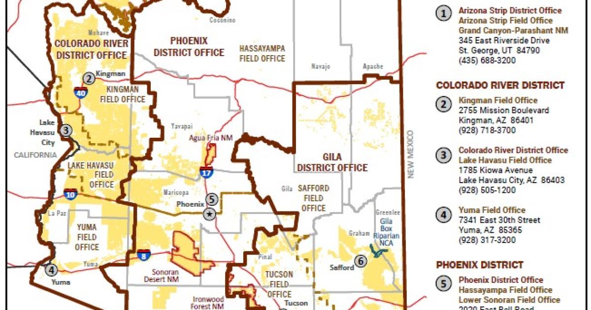 BLM Arizona Office Locations - BLM%20AZ%20Office%20Locations%20Thumbnail 0