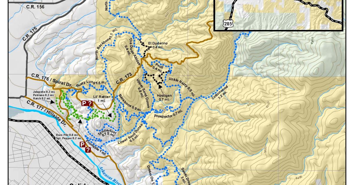 BLM CO RGFO Arkansas Hills Map Bureau of Land Management