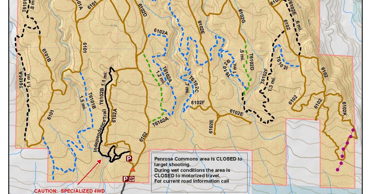 BLM CO RGFO Penrose Commons Map - BLM CO RGFO PenroseCommons 20220310