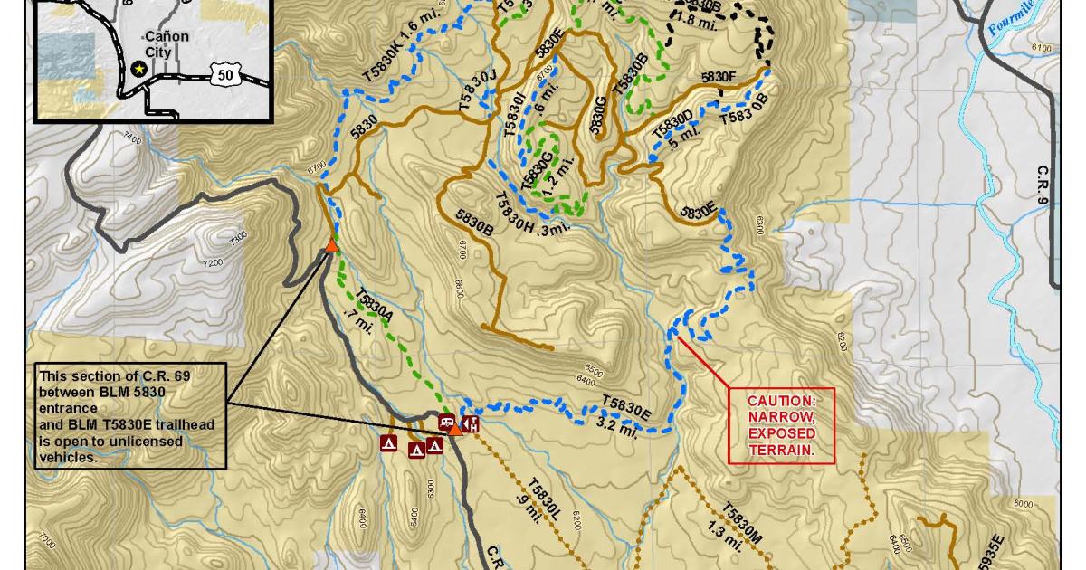 BLM CO RGFO Seep Springs Recreation Area Map Bureau of Land Management