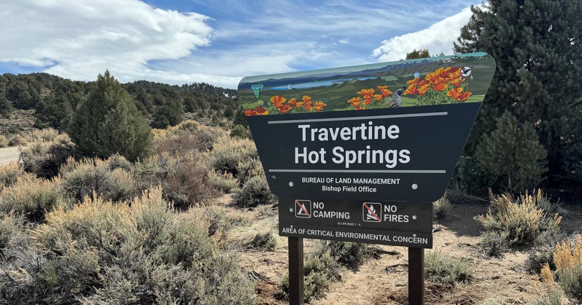 The Travertine Hot Springs will be temporarily closed