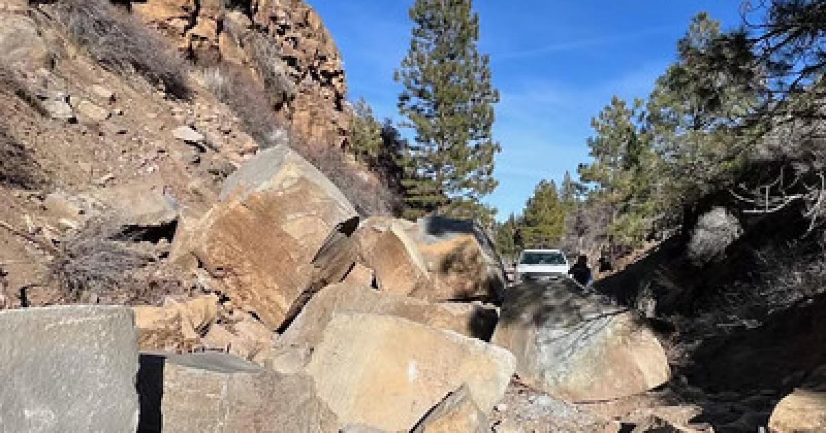 Rockfall causes temporary emergency closure on part of Bizz Johnson Trail
