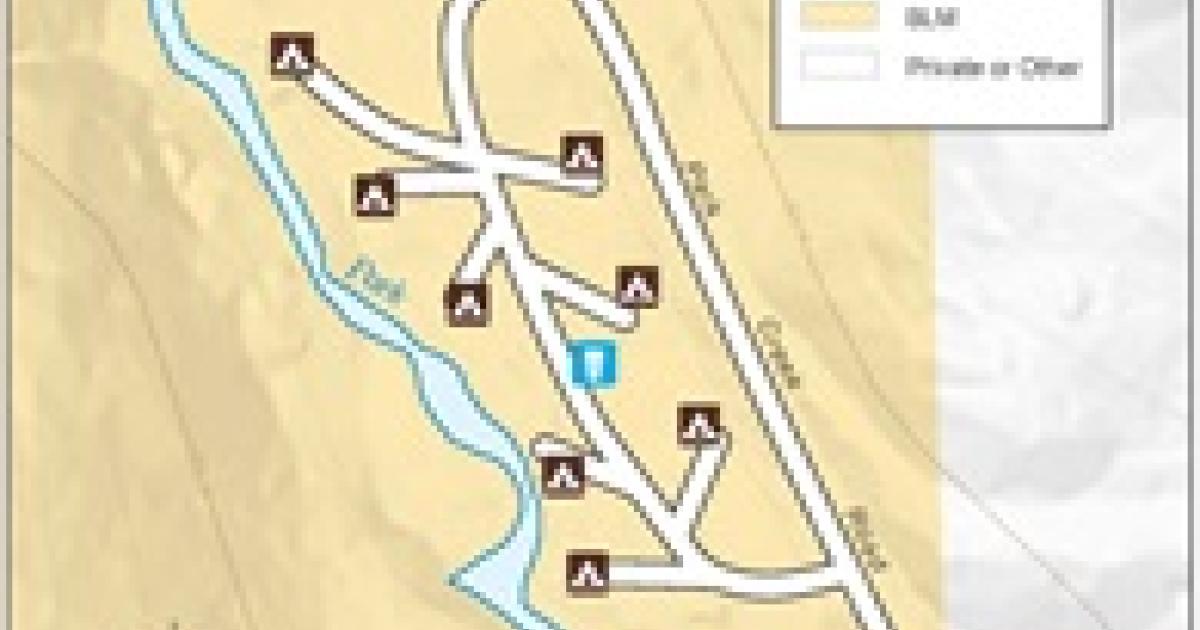 Spring Campground Map Oregon Oregon - Park Creek Campground Map (Georeferenced) | Bureau of Land ...