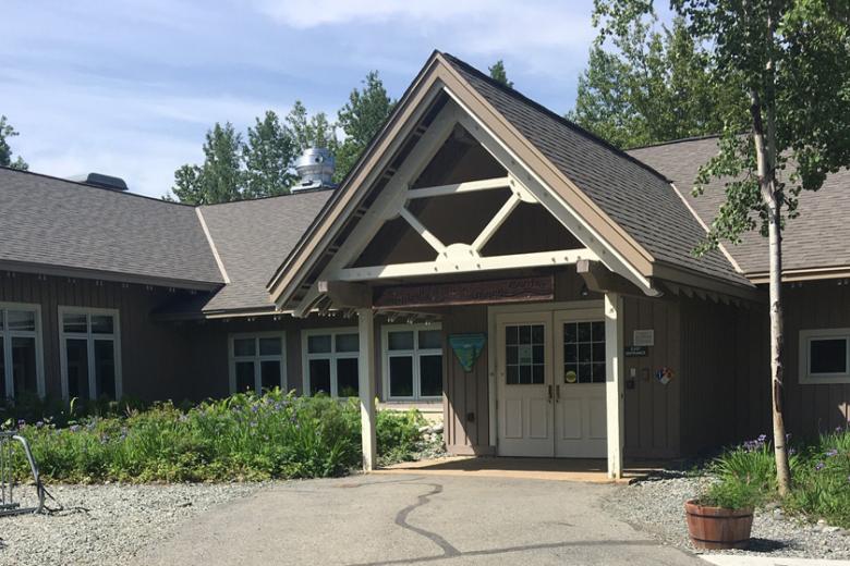 The front of the Campbell Creek Science Center building.