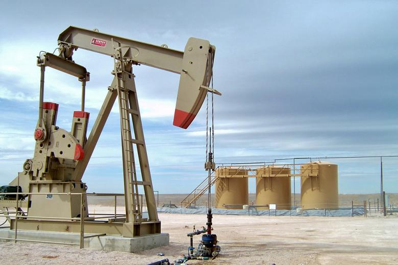 A pump jack in Carlsbad, New Mexico.