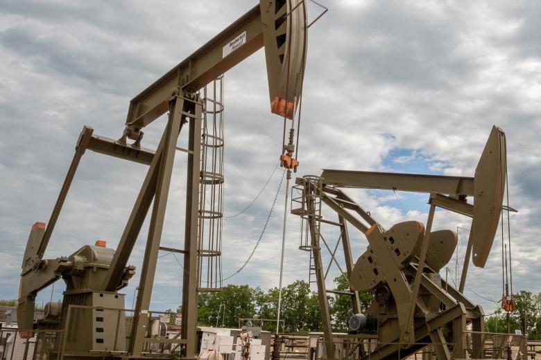 Image of two oil and gas pumps.