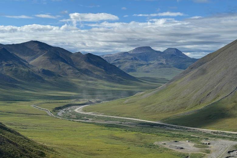 The TAPS through South Atigun Pass.