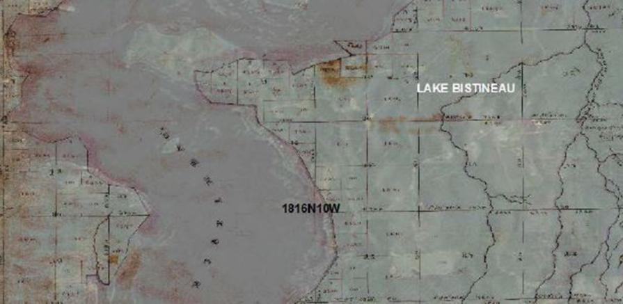 Lake Bisteneau Map