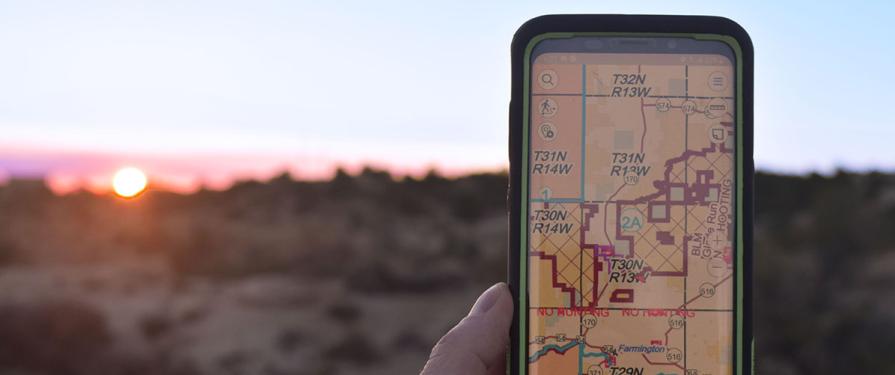 New Mexico Recreation/Hunting Map on CarryMap App.