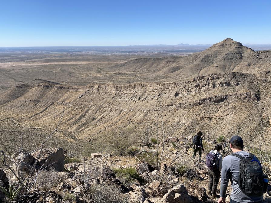 The back side of Bishop Cap, Organ Mountain Desert Peaks National Monument