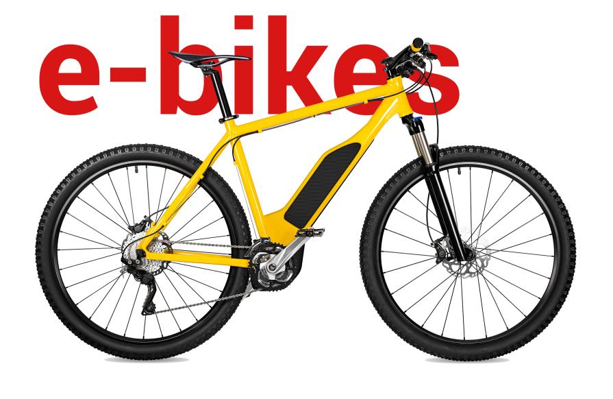 Graphic of e-bike