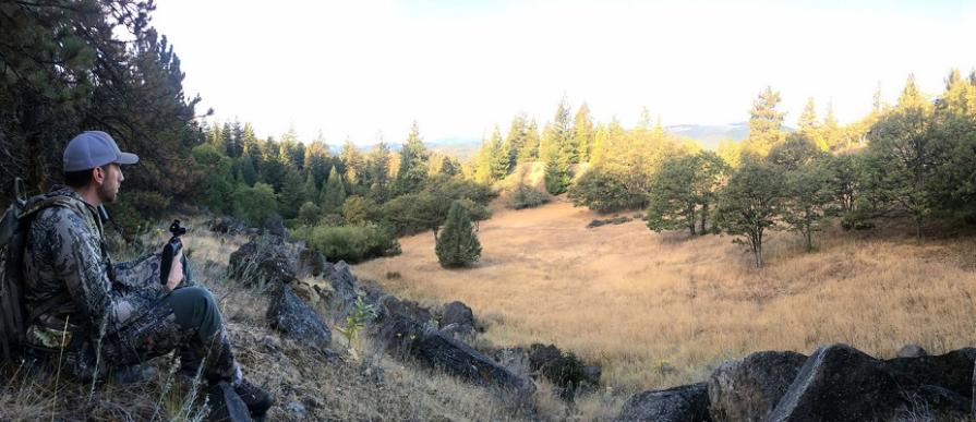 BLM employee and veteran Justin Kelly rifle hunting for deer on BLM lands in southern Oregon. Photo by April Kelly