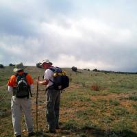 Volunteers on the Continental Divide Trail. 