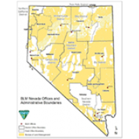 Map of Nevada BLM District and Field Offices