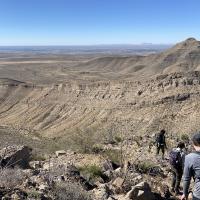 The back side of Bishop Cap, Organ Mountain Desert Peaks National Monument