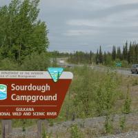 Sourdough Campground sign