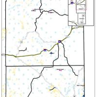 Map of Weston County burn area