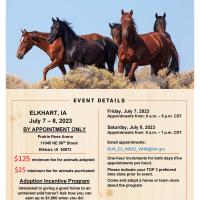 BLM to host wild horse and burro event in Elkhart, Iowa
