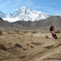 An image of OHV use at the Tungsten Hills (Sara Manley/BLM).