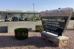 a view of an office building with a sign that reads Phoenix District Office, Hassayampa Field Office, Lower Sonoran Field Office, U.S. Department of the Interior, Bureau of Land Management