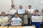 Top row left toright Evelyn Fivecoat, NathanLain, Jace Little - Bottom row left to right Hayle Armstrong, Ceara Perry, Eedric Mize
