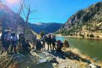 A group from the Montana Conservation Corps pose for a photo at Bear Trap Canyon Wilderness