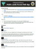 user guide for Public Lands Access Web App