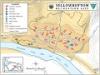 thumbnail image of map of Yellowbottom Recreation Site showing campsites, Quartzville River, and other area features