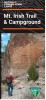 Brochure featuring photo of a hiker in a rocky canyon