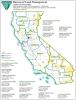 Map of lands managed by BLM California and office boundaries and contact information