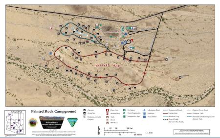 a map of a campground