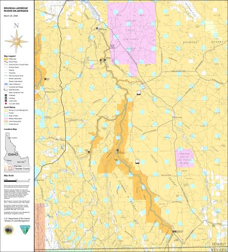 Bruneau Jarbidge_Wilderness Map