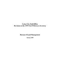 Library_Utah_WildernessStudyReportCedarCityRevision
