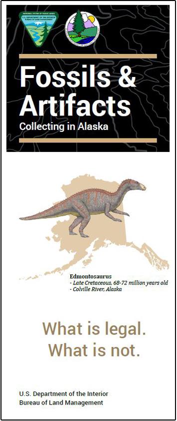 Alaska Fossils and Artifacts Brochure cover