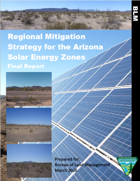 Cover-Regional Mitigation Strategy-Solar Energy-Arizona