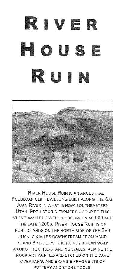 River House Ruin brochure.