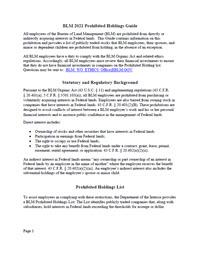 Thumbnail of the prohibited holdings list document