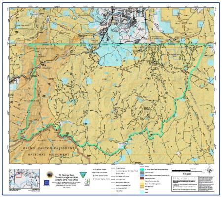 a map titled St. George Basin Access Map