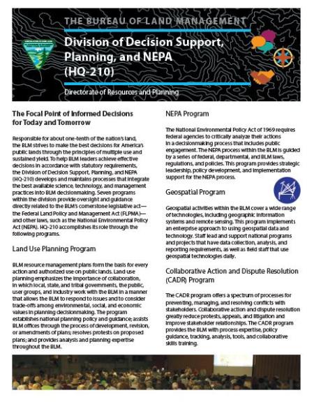 Cover page with illegibly small text of the HQ210 handout